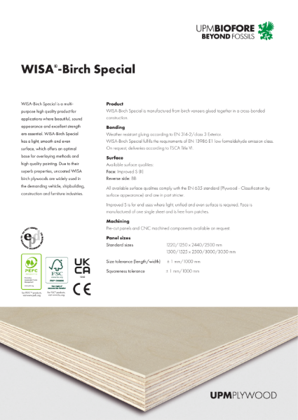 WISA-Birch Special Plywood