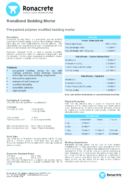 RonaBond Bedding Mortar