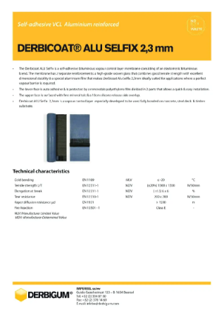 Derbicoat Alu Selfix AVCL