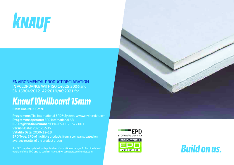 Knauf Wallboard 15mm EPD
