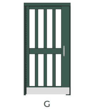 ClassicAL Communal Single Leaf Aluminium Door