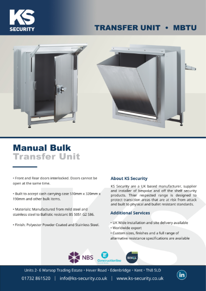 Manual Bulk Transfer Unit