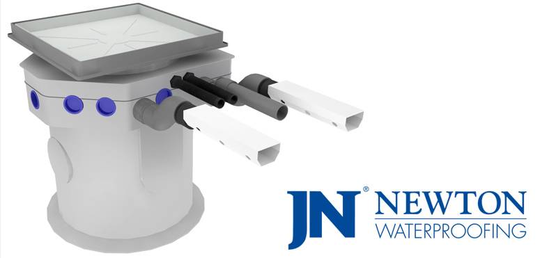 Basement Waterproofing Sump Pump System - Newton Titan-Pro  - Cavity Drain Pumping System