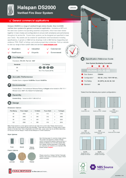 Halspan DS2000 - Verified Fire Door System