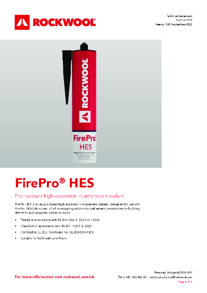 FirePro® HES - Product Data Sheet