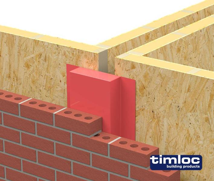 PWTIMFRSTOP 60-Minute Fire-Rated Party Wall Cavity Stop Sock Timber-Masonry