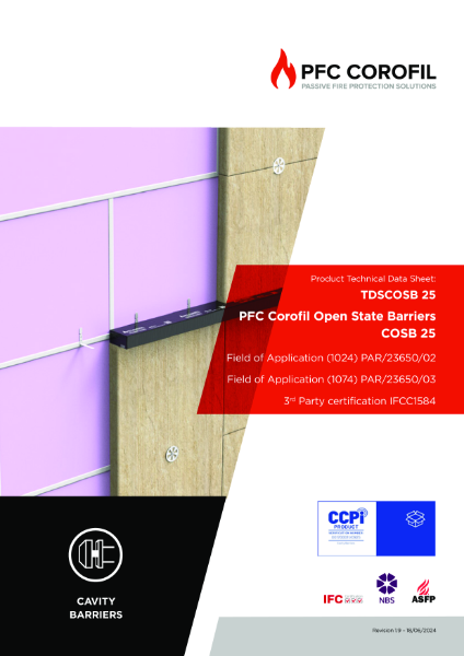 PFC Corofil Open State Barrier COSB 25 - Datasheet