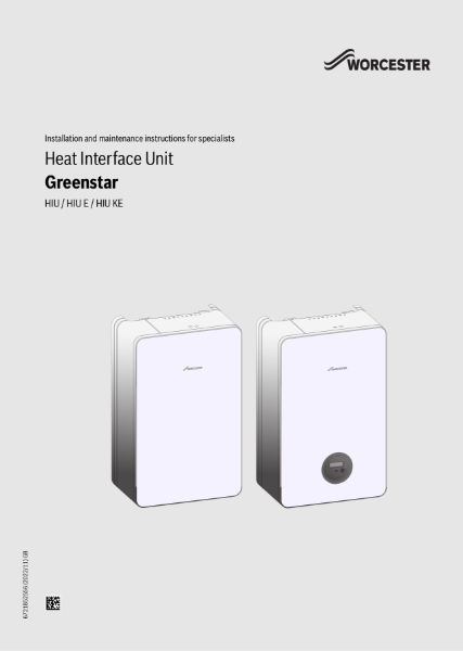 Installation and maintenance instructions