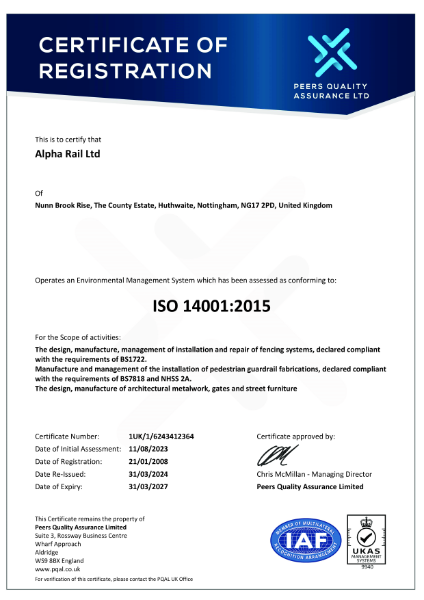 ISO 14001:2015 Quality Management System