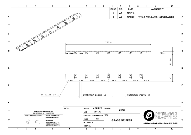 VertEdge Technical Drawing