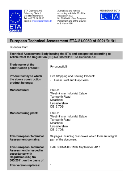 European Technical Approval (ETA)