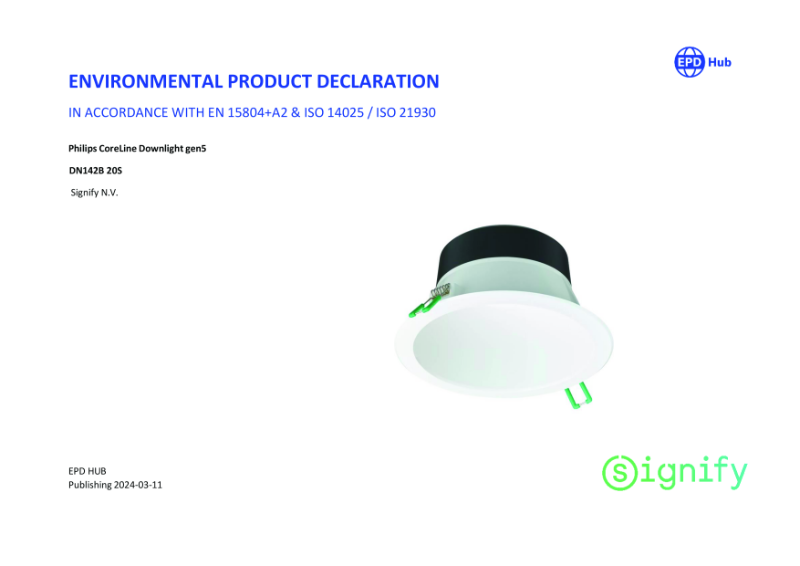 
Philips CoreLine Downlight gen5 2000lm - EPD