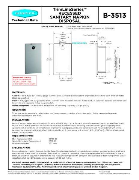 Technical Data Sheet B-3513
