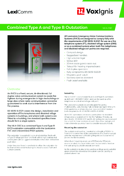 ViLX-OSC Datasheet