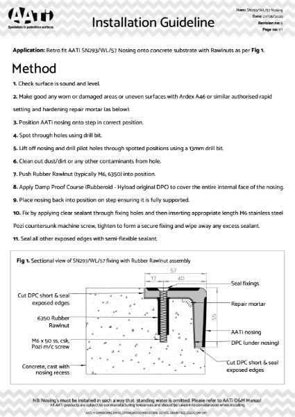 installation_guideline_sn293_wl_57_concrete_rawlnut_m6machine Rev.5