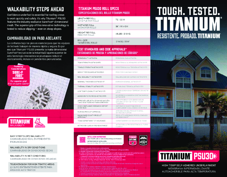 Titanium PSU30 Brochure