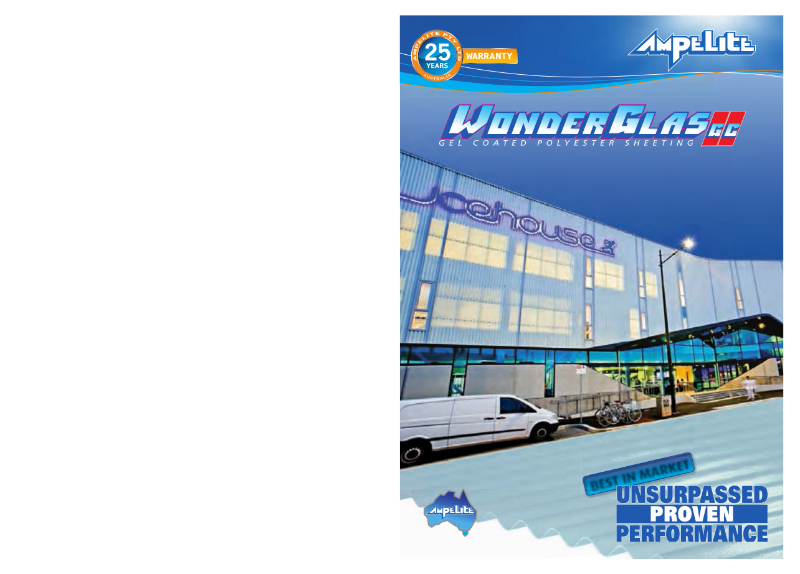 Wonderglas GC - gel coated polyester sheeting