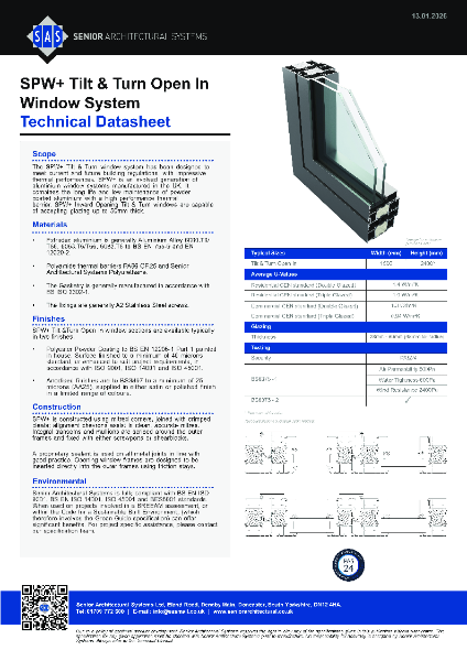 SPW+ Tilt Turn Datasheet 2026