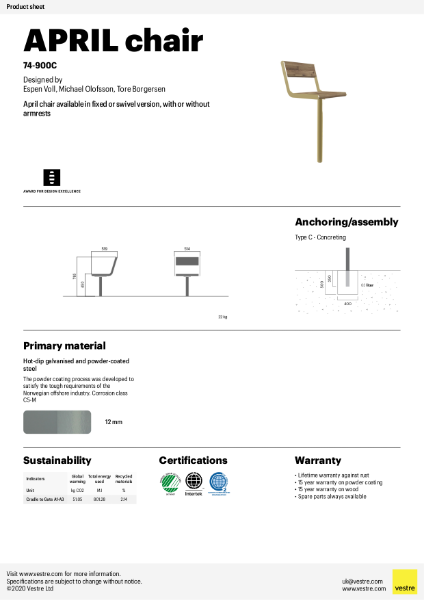 APRIL Chair - 74-900C