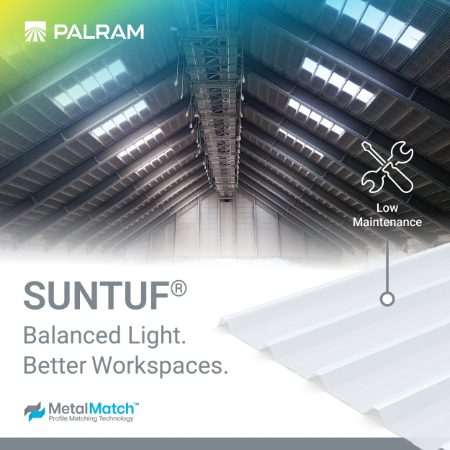 SUNTUF® Corrugated Polycarbonate Sheet - Industrial Glazing