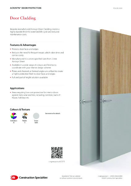 CS Acrovyn Door Cladding_Product Sheet (01.24)