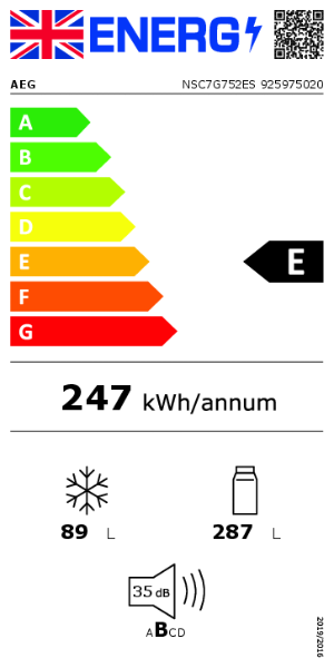 NSC7G752ES - Energy Label