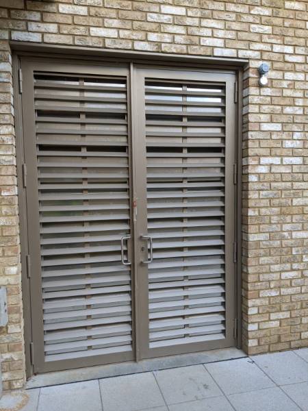 Premier Acoustic Steel Louvre Doors and Screens LPS1175 B3 (SR2) & LPS1175 C5 (SR3) Security