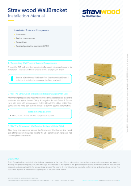 Installation Manual - Straviwood WallBracket (EU)