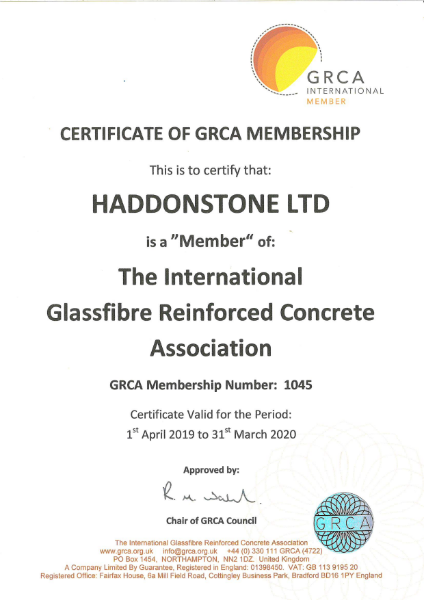 GRCA International Member certificate