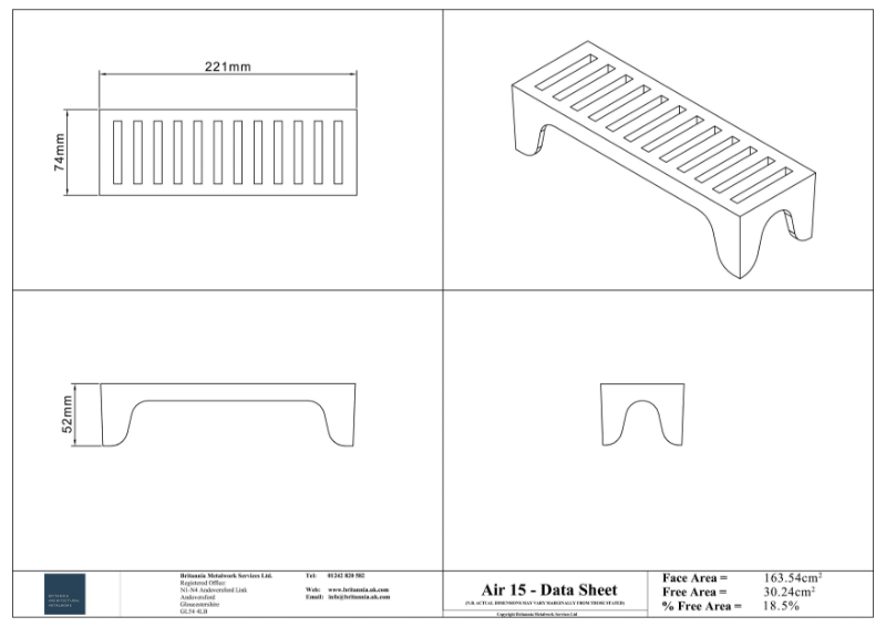 Air 15 Air Brick Datasheet