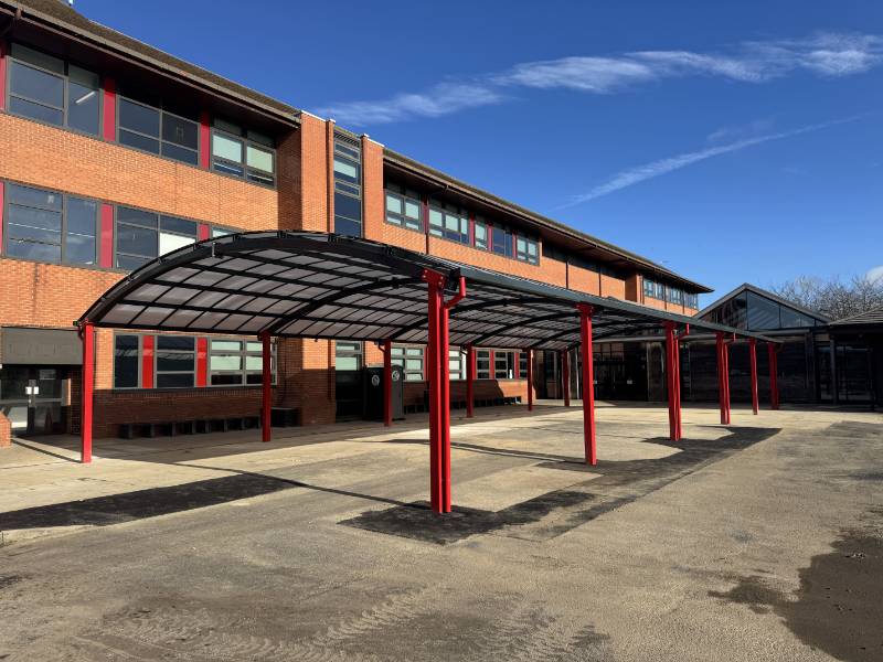 Hebburn Comprehensive School - Vaulted Canopy | Miko Engineering Ltd ...
