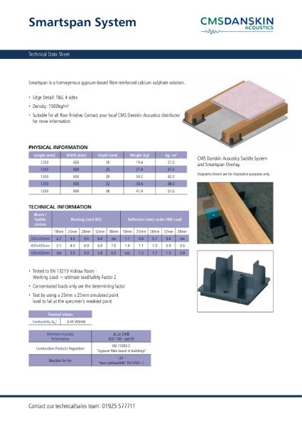 Smartspan System - Technical Data Sheet