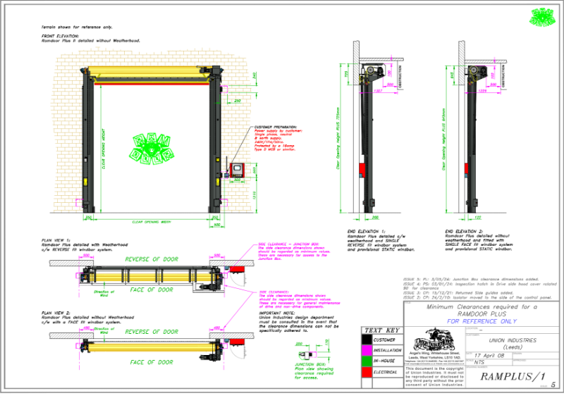 Ramdoor Clearance Drawing