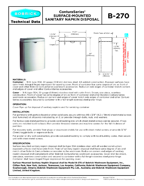 Technical Data Sheet B-270