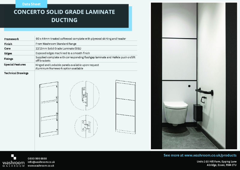 Concerto Solid Grade Laminate Ducting