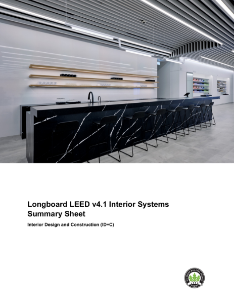 Longboard LEED v4.1 - Interior Systems