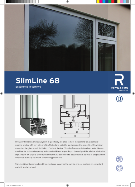 Aluminium Window System Sl 68 Slim Line Reynaers Aluminium Nbs Source