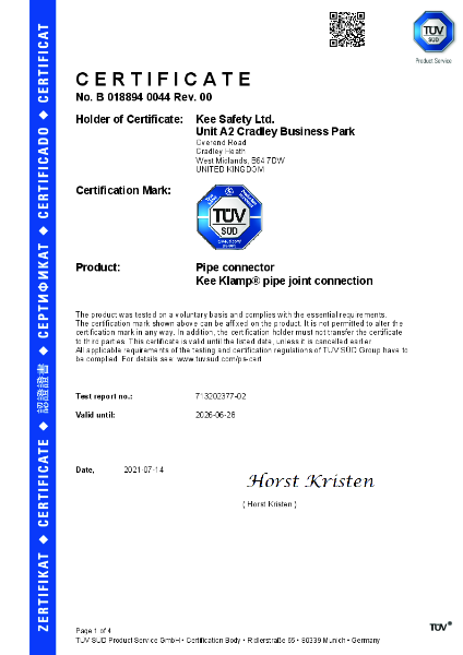TUV - Safety and Quality Report