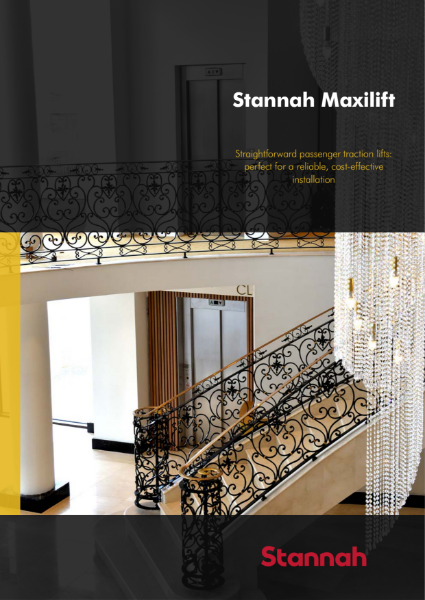 Stannah Maxilift passenger lift brochure - entry-level range
