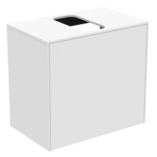 Conca Wall Hung Short Projection Washbasin Unit, Centre Cutout