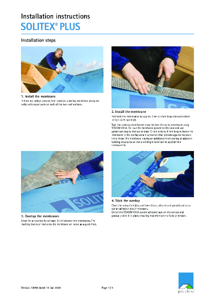 Pro Clima Solitex Plus Installation Instructions