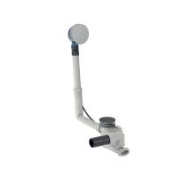 Geberit bathtub drain with turn handle, d52, length 26 cm, with ready-to-fit-set and straight connector
