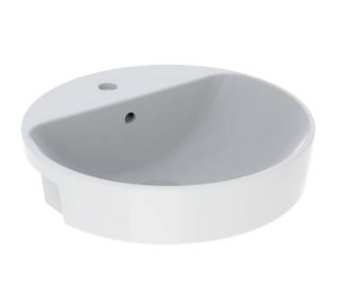Geberit VariForm semi-recessed washbasin, round