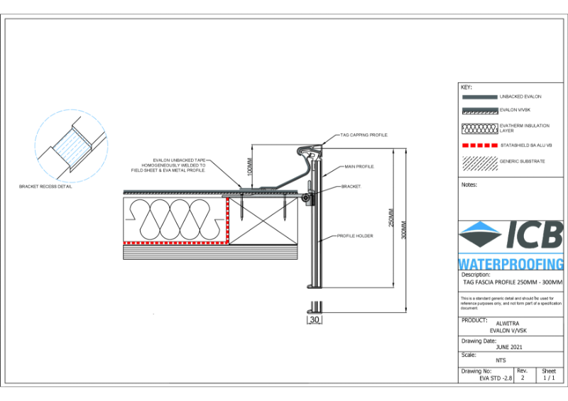 EVA-2.8 TAG Fascia Profile 250-300mm - REV 2