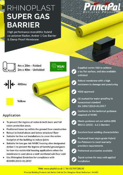 Rhinoplast Super gas barrier datasheet