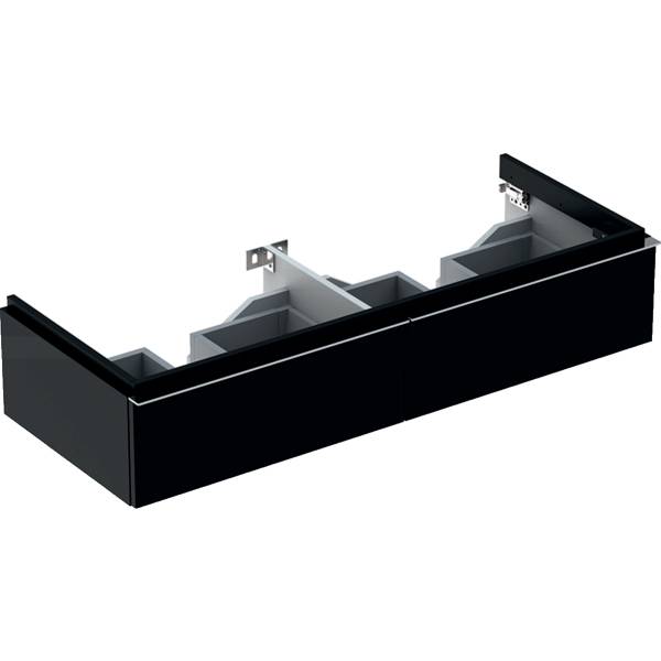 iCon cabinet for double washbasin, with two drawers