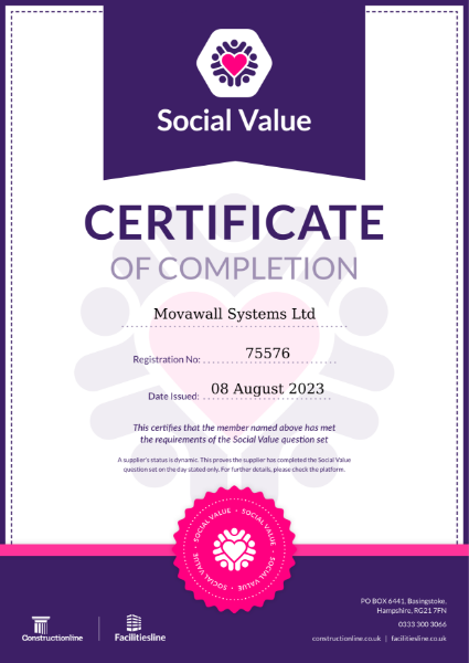 Social Value Certificate