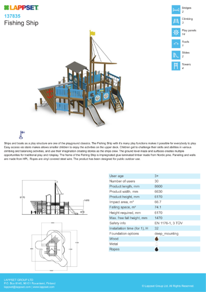 Fishing Ship Product Sheet