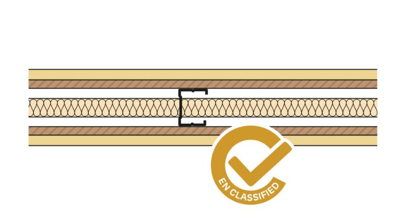 Siniat Single Frame Metal Stud Partition CS50R-15Un12Ply-25G - Metal Stud Partitioning
