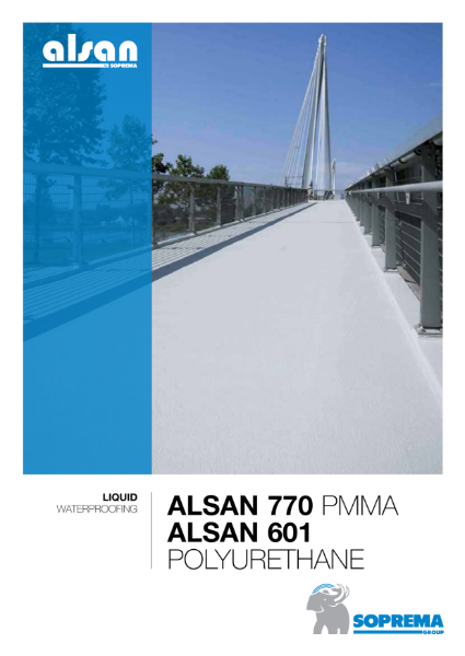 Alsan PMMA and PU Liquid Waterproofing Systems